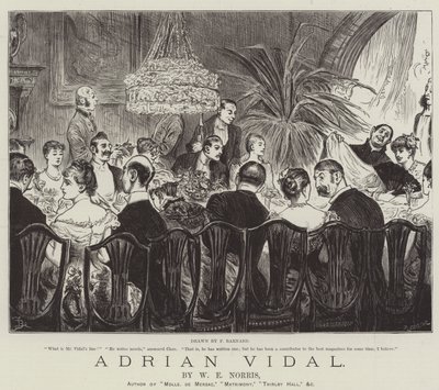 Adrian Vidal, par W E Norris - Frederick Barnard
